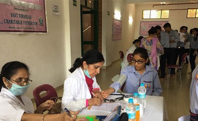 Health Check-up Camp organized at SNPS Faridabad